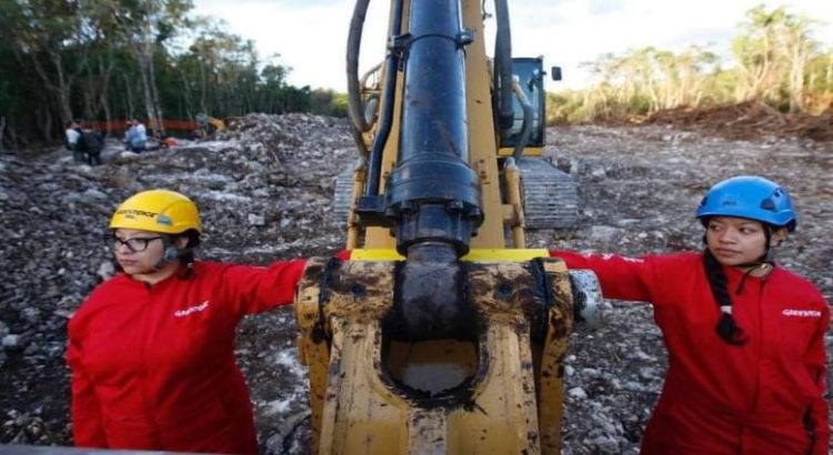 Greenpeace inmoviliza maquinaria del Tren Maya