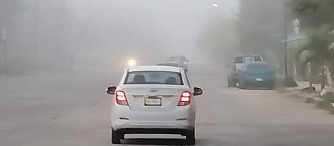 Toma precauciones ante la presencia de bancos de niebla en Quintana Roo