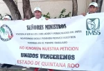 En Cancún, jubilados del IMSS exigen respeto a sus ahorros de vejez y cesantía