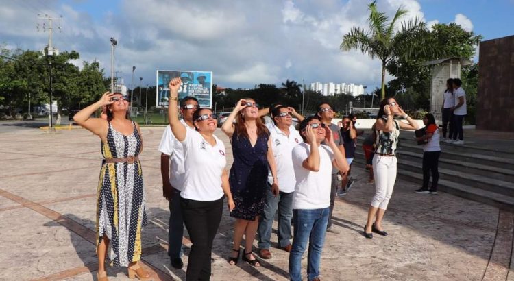 Planetarios de Cancún, Playa del Carmen, Cozumel y Chetumal listos para observar el eclipse solar