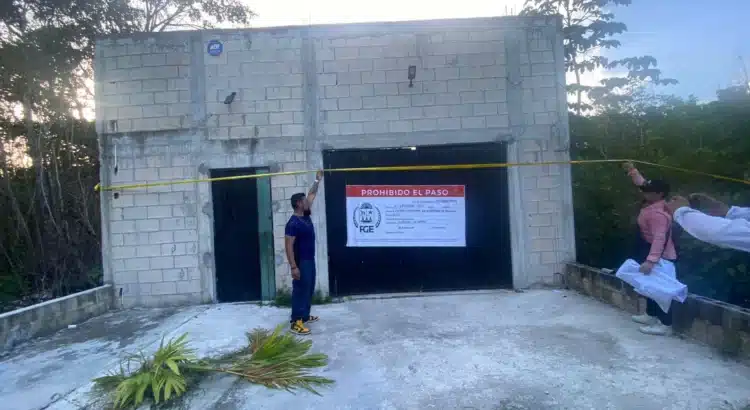 Asegura FGE QRoo presunto crematorio localizado en colonia irregular de Benito Juárez