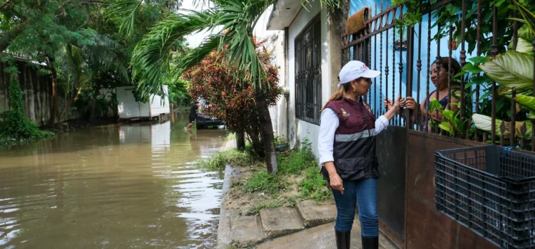 Mara Lezama supervisa restablecimiento de servicios a la población tras el paso de ‘Nadine’