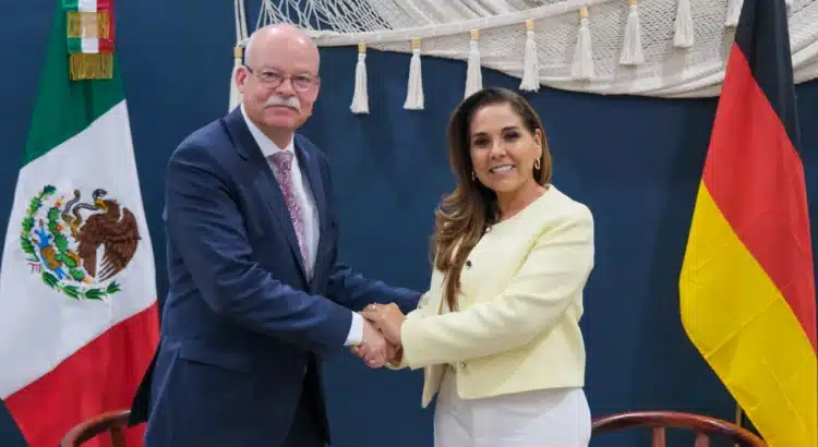 Se reúne Mara Lezama con el embajador de Alemania para fortalecer colaboración estratégica