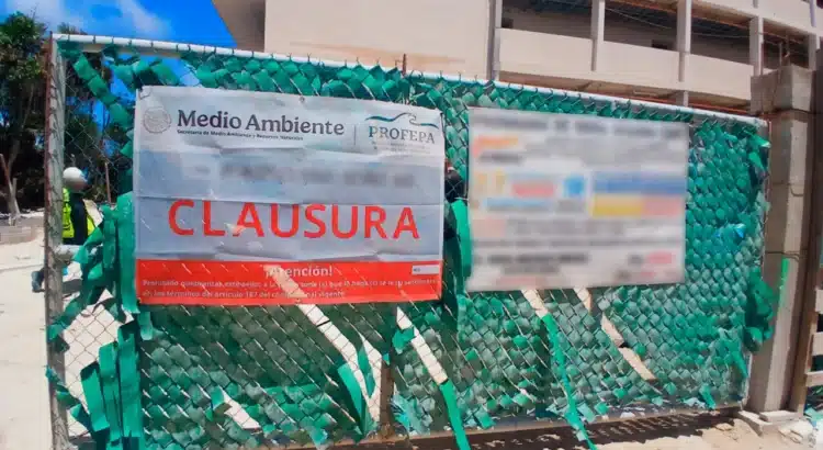 Profepa clausura desarrollo inmobiliario en la zona costera de Puerto Morelos