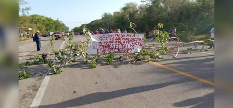 Vuelven a bloquear la vía corta Felipe Carrillo Puerto-Mérida