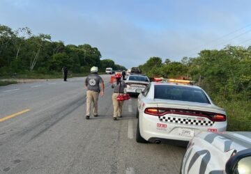 Fatal accidente en el tramo Tulum-Felipe Carrillo Puerto deja tres personas muertas y nueve heridas