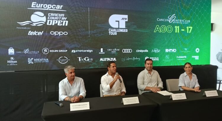 Anuncian torneo de tenis para posicionar a Cancún como destino deportivo