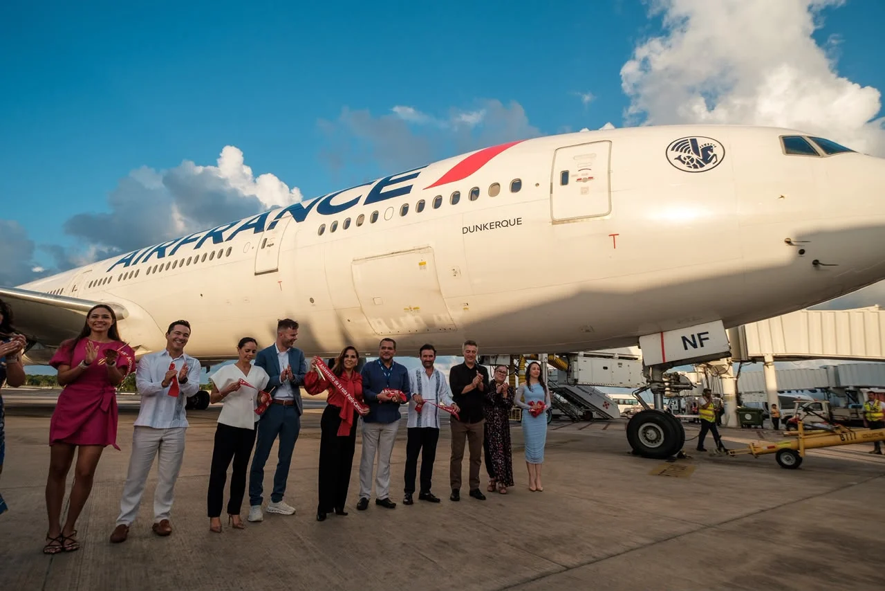 Celebran 15 años de operaciones de Air France en Cancún